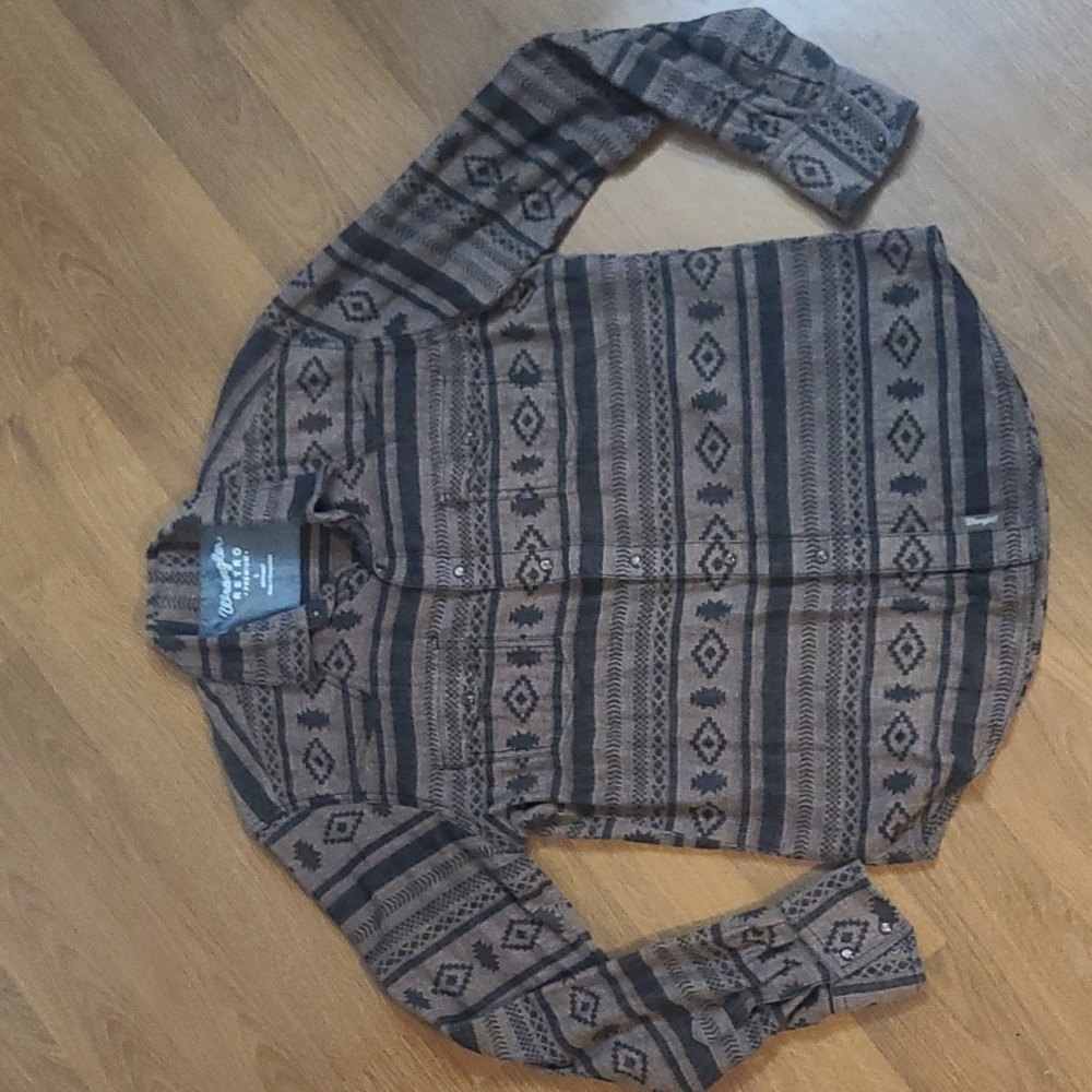 Mens Wrangler pearl snap